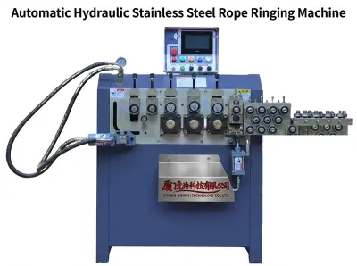 Mesin Dering Tali Stainless Steel Hidrolik Otomatis DQ2-8