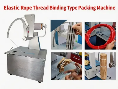 Mesin Strapping Otomatis untuk Pengikatan Bunga dan Sayuran - Mesin Pengemas Tipe Ikat Tali Elastis JW-ERTB - Mesin Penggulung & Pengikat Kabel