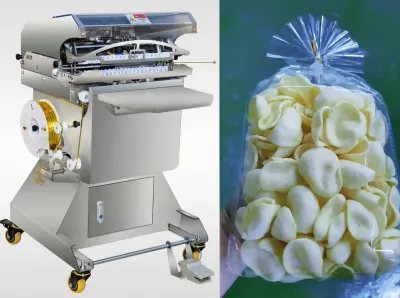 Mesin Pengikat Kantong Camilan Roti Berbentuk Kipas Pneumatik JW-300 Thumb