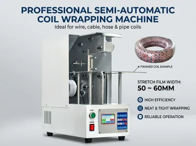 Mesin Pembungkus Kabel Semi-Otomatis WPM-120X