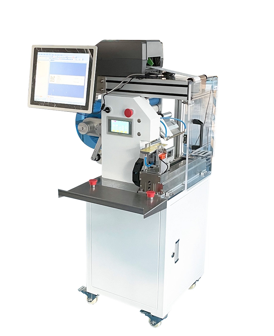 Mesin Pelipat dan Pelabelan Kawat Semi-Otomatis JW-T107