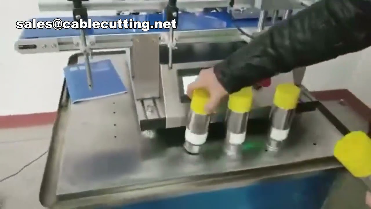 Mesin Labeling Otomatis Desktop untuk Botol Kecil, Kaleng, dan Toples Bulat - Full Automatic