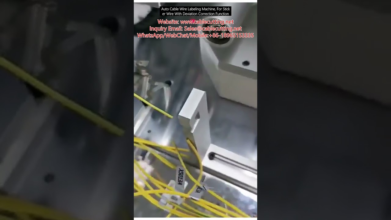 Mesin Label Kabel Otomatis dengan Koreksi Deviasi Presisi untuk Stiker Kabel