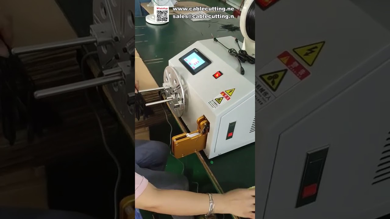 Wire Winding and Tying Machine for Data Cables and Power Cords