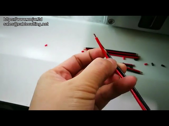 Automatic Electronic Flat Ribbon Cable Wire Cutting Splitting Peeling Stripping Machine With Divide