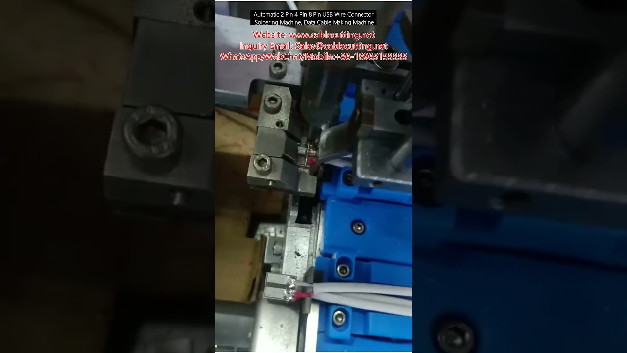 Mesin Solder Konektor USB Otomatis 2/4/8 Pin – Presisi Tinggi untuk Produksi Kabel Data