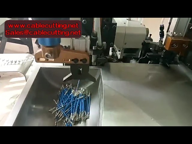 Mesin Crimping Terminal Otomatis Penuh – Pemotongan & Crimping Kawat Ujung Ganda 2T Canggih