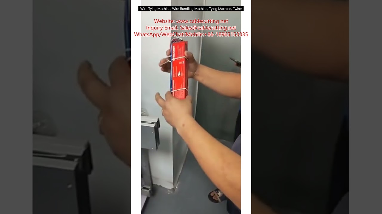 Automatic Wire Tying and Bundling Machine for Industrial Packaging