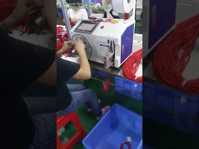 Mesin Gulung Kawat Otomatis & Mesin Ikat Kabel Otomatis untuk Packing Kabel