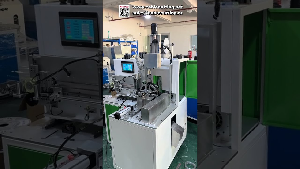 Mesin Otomatis Penghitung Meter, Pemotong, Penggulung & Pengikat Kawat Full Automatic