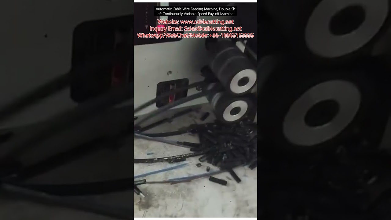 Mesin Umpan Kabel Otomatis, Double Shaft Pay Off dengan Kecepatan Variabel Kontinu