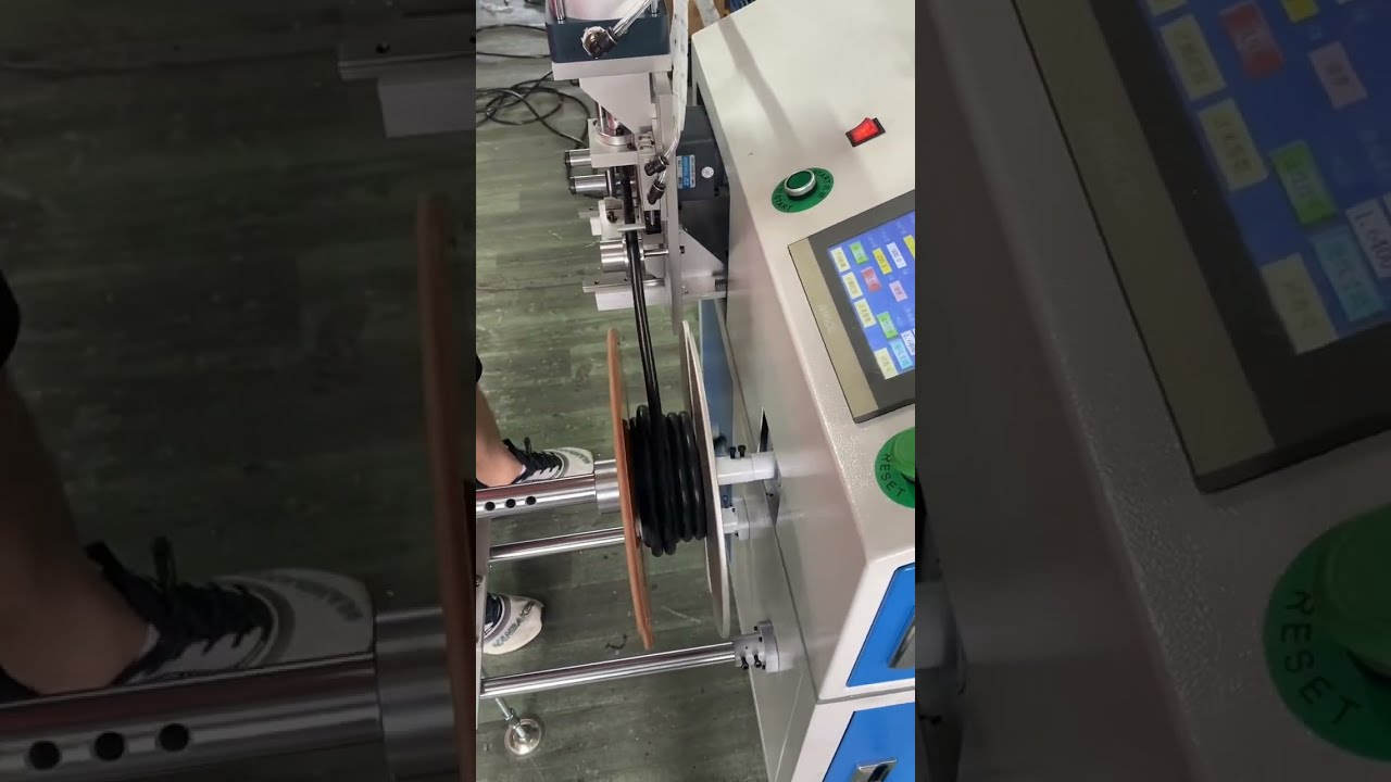 Floor-Standing Automatic Wire Metering, Traversing, Cutting, Winding & Coiling Machine for 1mm