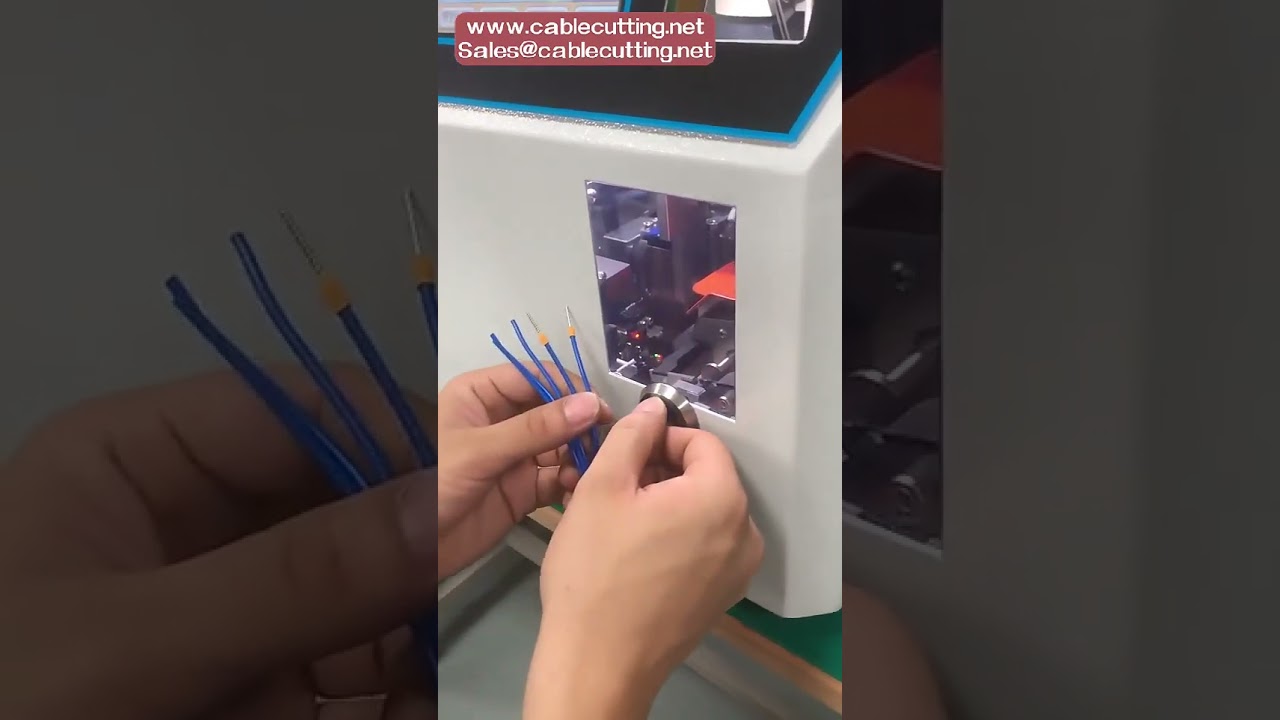 Mesin Stripping dan Crimping Kawat untuk Terminal Pre-Insulated Maks 16mm2