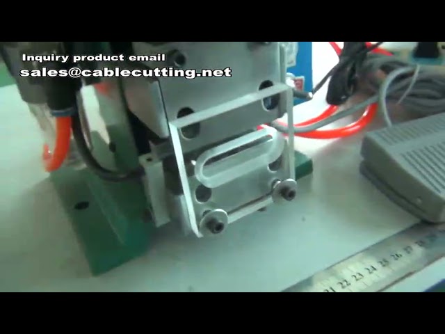 Mesin Kupas Kawat Vertikal Semi Otomatis | Wire Striper & Pengupas Kabel Presisi