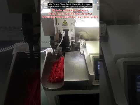 Mesin Crimping Terminal Kawat Otomatis Penuh - Potong, Kupas, dan Crimp Kabel Listrik Sekali Proses