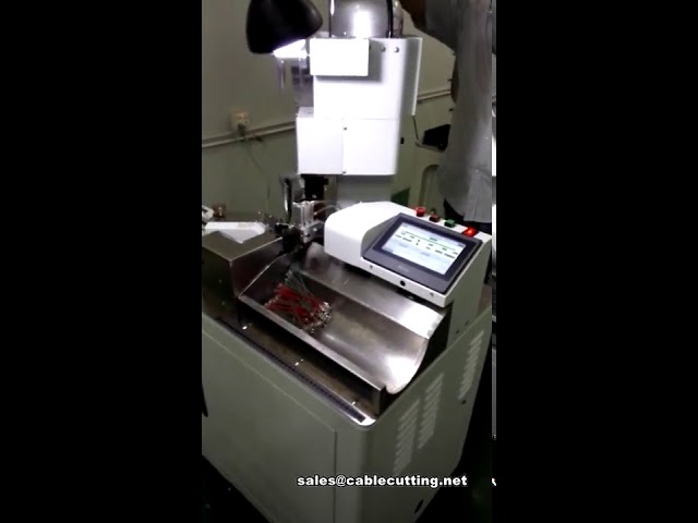 Mesin Crimping Terminal Otomatis Penuh - Pemotong, Pengupas, dan Crimping Kawat Ganda