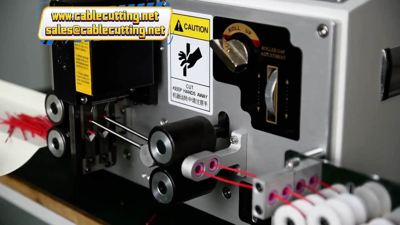 Mesin Pemotong dan Pengupas Kawat Double Feed 0.08-2.5mm2 – Pisau Tungsten Carbide