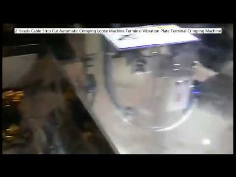 Mesin Crimping Otomatis 2 Kepala – Potong, Kupas, dan Crimp Terminal dengan Vibration Plate