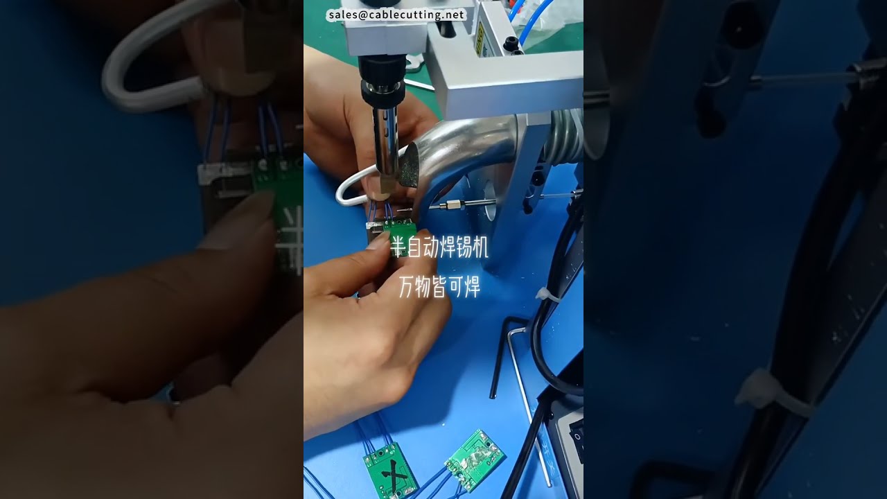 Mesin Solder Semi Otomatis untuk Saklar, Baterai, PCB #pabrik #mesin
