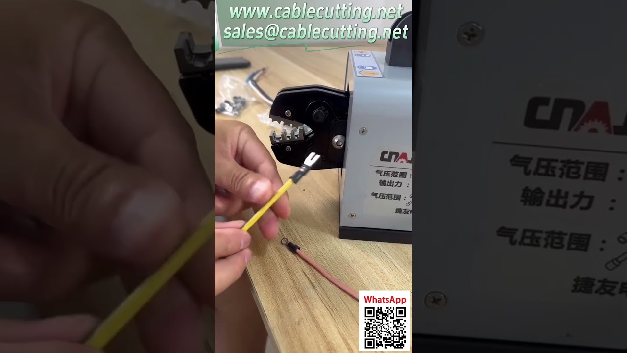 Tang Crimping Pneumatik 25mm dengan Mold Kustom – Solusi Ketidakcocokan Ukuran Kabel Terminal
