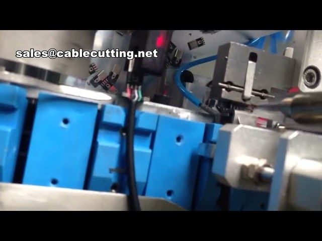 Mesin Stripping dan Solder Kabel USB Otomatis Penuh | Alat Pemotong Kabel Presisi Tinggi